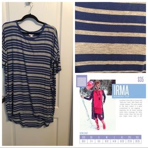 LulaRoe Irma “slinky material”